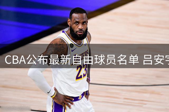 CBA公布最新自由球员名单 吕安宇上榜曾为天津队一员
